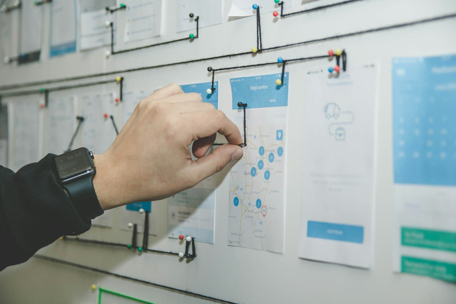 A team planning an internal initiative at a board